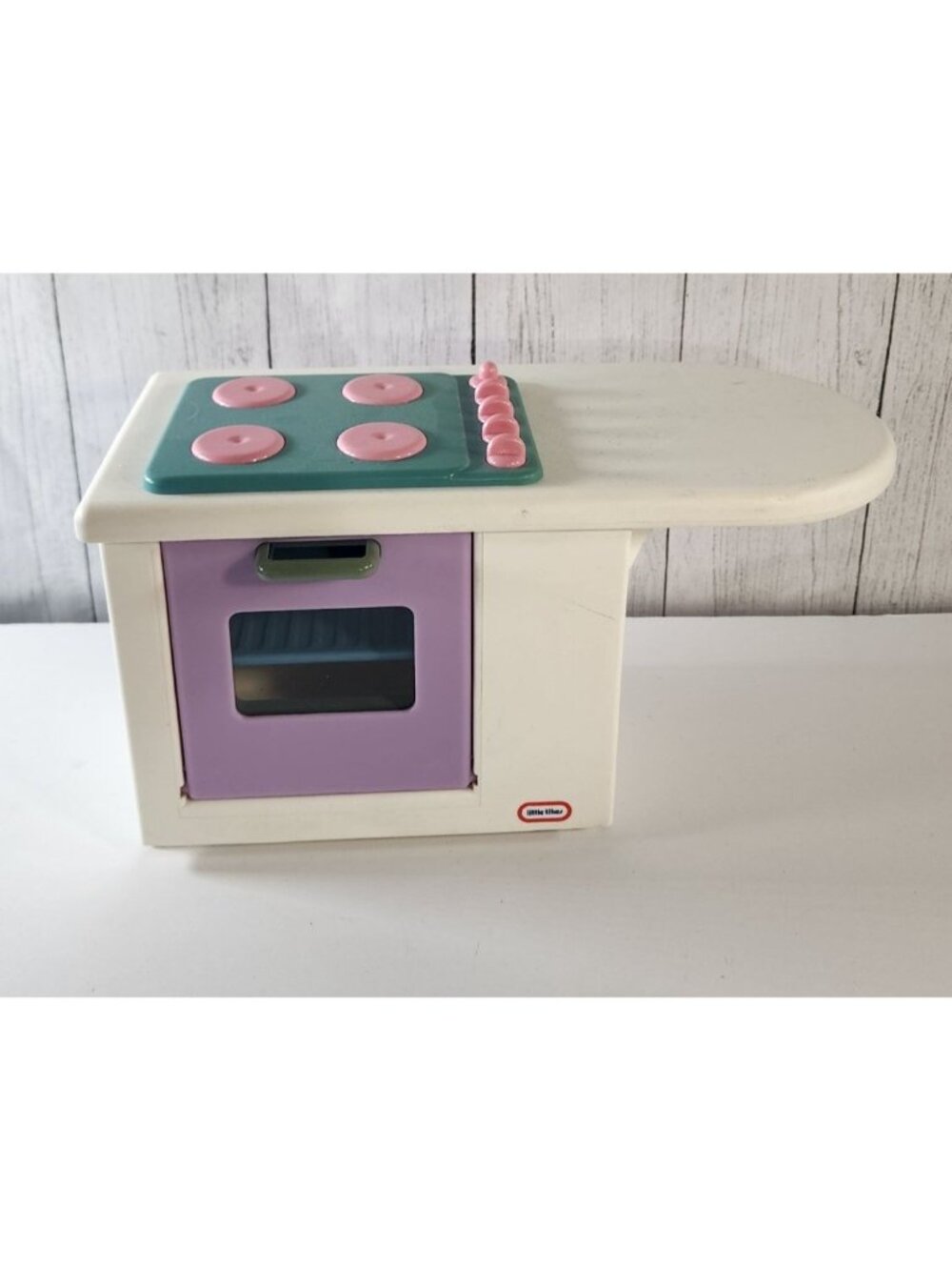 LITTLE TIKES MY SIZE DOLLHOUSE KITCHEN ISLAND OVEN STOVE WITH SHELF FURNITURE